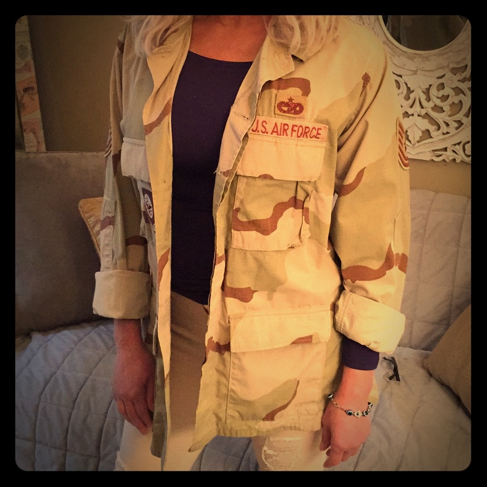 Original vintage Air Force Camoflauge Jacket